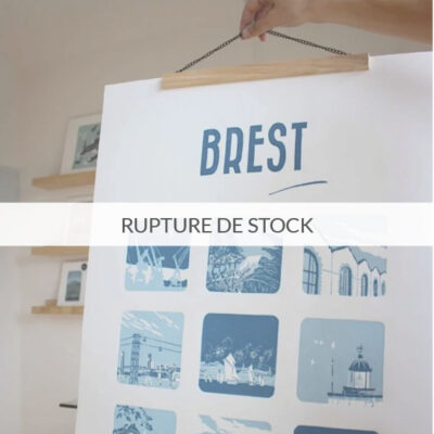 Linogravure Brest – 50 x 70 cm